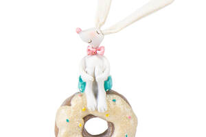Фигурка интерьерная Bunny with donut 20 см Lefard AL117960