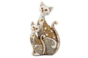 Фигурка интерьерная Cat with a kitten 27 см ArtDeco AL117993