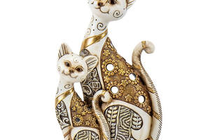 Фигурка интерьерная Cat with a kitten 27 см ArtDeco AL117993