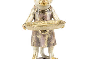 Фигурка интерьерная Cat with tray 27 см ArtDeco AL117939