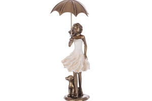 Фигурка интерьерная Девочка под зонтом 25х11х9 см BonaDi