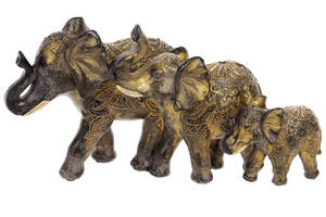 Фигурка интерьерная Elephant Family 3 pieces 30x11x15 cm BonaDi