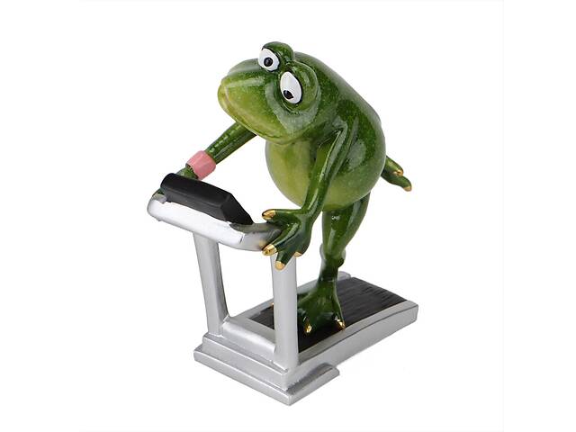 Фигурка интерьерная Frog on the simulator 16 см ArtDeco AL118000