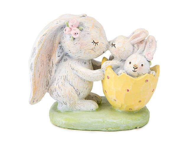 Фигурка интерьерная Rabbit with babies 12 см Lefard AL117958