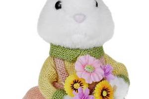 Фигурка интерьерная Rabbit with flowers 16x13x46 см Bona DP118210