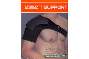 Фиксатор плеча LiveUp Shoulder Support Black (LS5765)