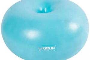 Фитбол LiveUP DONUT BALL голубой 45х25см LS3567-b