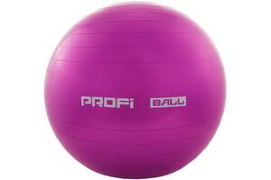 Фитбол мяч для фитнеса Profiball MS 1540 65 см фиолетовый