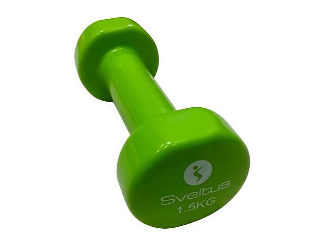 Гантель для фитнеса виниловая Sveltus 1,5 кг Зеленый (SLTS-1187-9)