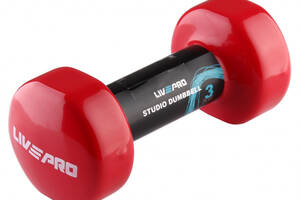 Гантель виниловая LivePro STUDIO DUMBBELL 3кг 1шт. LP8076-3