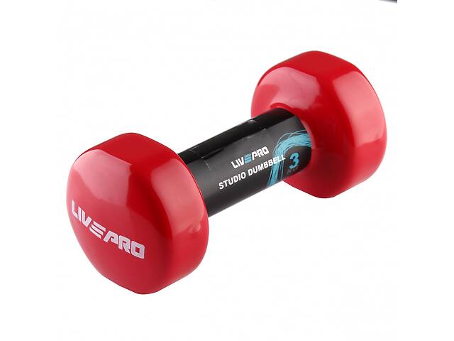 Гантель виниловая LivePro STUDIO DUMBBELL 3кг 1шт. LP8076-3