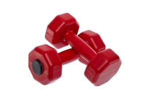 Гантели для фитнеса пластиковые FDSO Champion TA-9820 1,5 кг пара Красный (56508182)