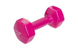 Гантели для фитнеса с виниловым покрытием Zelart TA-2777-3 Розовый 3кг 1шт