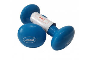 Гантели пара LiveUp VINYL DUMBBELL EGG HEAD-2 шт х 3 кг (LS2001-3)