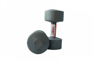 Гантели пластиковые пара CEMENT DUMBELL LiveUp LS2003-4 2 шт 4 кг