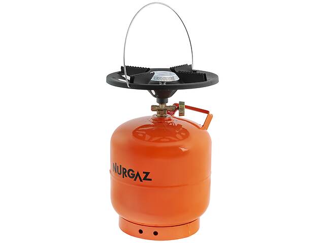 Газовый баллон туристический NURGAZ с горелкой 8L Orange (3_02877)
