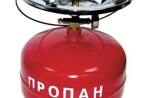 Газовый баллон туристический Турист с горелкой 5L Red (3_02876)