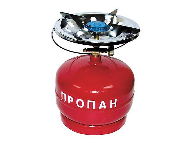 Газовый баллон туристический Турист с горелкой 5L Red (3_02876)