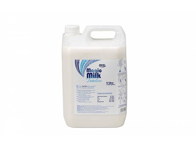 Герметик OKO Magik Milk Tubeless для бескамерных покрышек 5L (шприц для заливки в комплекте)