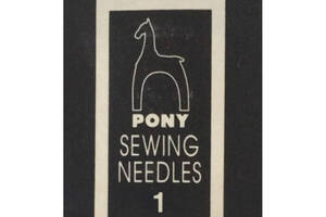 Голка Pony (Індія) вишивка гладдю №1 (25 шт) набір, вишивка бісером, нитками, стрічками, гладдю