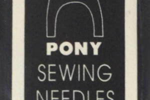 Голка Pony (Індія) вишивка гладдю №10 (25 шт) набір, вишивка бісером, нитками, стрічками, гладдю
