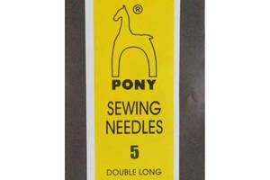 Голки довгі штопальні №5 (25 шт) Pony (Індія) вишивка бісером, нитками, стрічками, гладдю