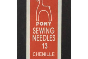 Голки гобеленові шенільні №13 (25 шт) Pony (Індія) вишивка бісером, нитками, стрічками, гладдю