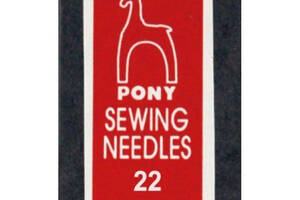 Голки гобеленові вишивальна №22 (25 шт) Pony (Індія) вишивка бісером, нитками, стрічками, гладдю