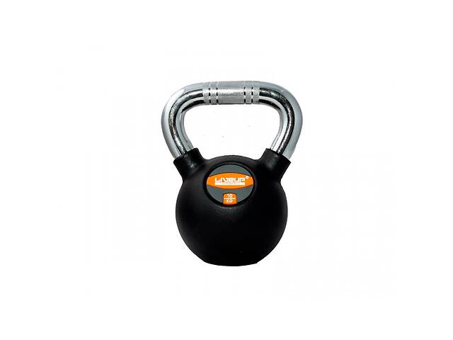 Гиря в резиновой оболочке LiveUp RUBBER KETTEL BELL 10кг (LS2044-10)