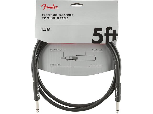 Кабель инструментальный Fender Professional Series Instrument Cable 1.5m (5ft) 0990820026