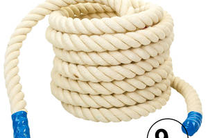 Канат для кроссфита SP-Planeta COMBAT BATTLE ROPE UR R-6227-9 белый