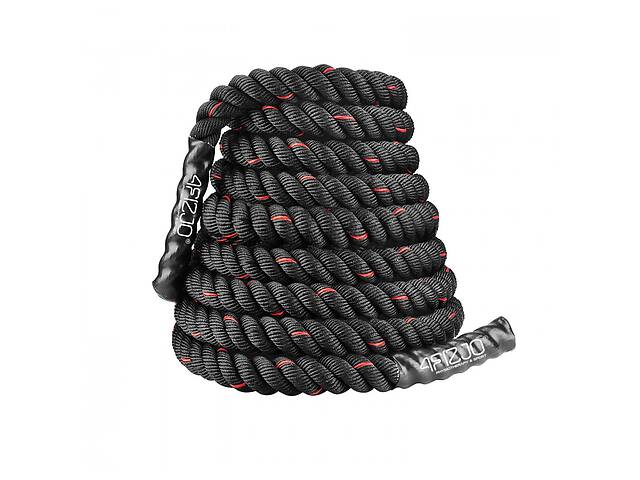 Канат тренувальний 4FIZJO Battle Rope 12 м для кросфіту 4FJ0258