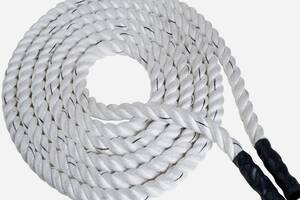 Канат тренировочный для кроссфита 12м Battle Rope White WCG 50х12 Купи уже сегодня!