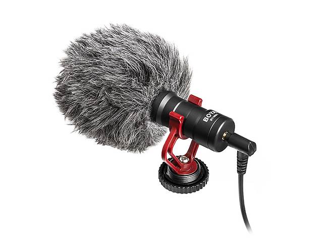 Кардиодный направленный микрофон с держателем BOYA BY-MM1 Черный (4059-11755)