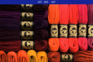 Карта кольорів гобеленової вовни Колберт DMC Франція, нитки для вишивки, мікс, рукоділля.