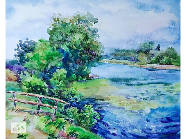картина акварель - Фото 13