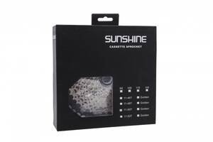 Кассета 12-к 11-50T SUNSHINE CS-HR12-50 на 2-м алюм. пауке