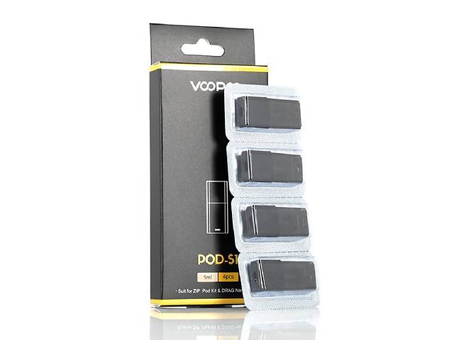 Катридж Voopoo Pod-S1 1.8 Ом для Drag Nano комплект 4 шт (AJ_9np03)