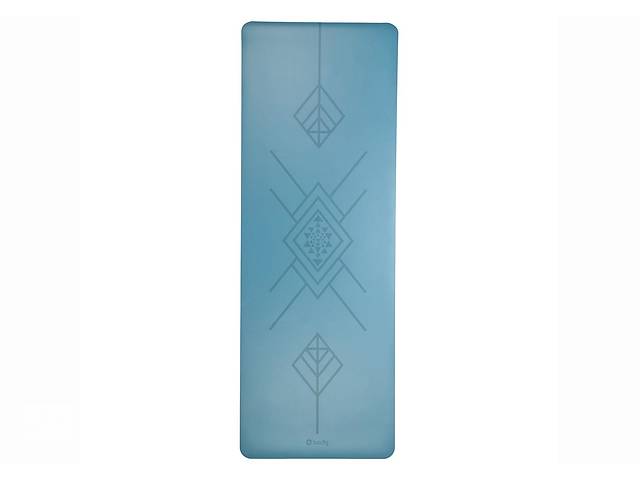 Каучуковый коврик для йоги Bodhi Phoenix Tribalign синий 185x66x0.5 см
