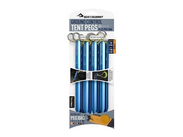 Кілочки Sea To Summit Ground Control Tent Pegs Yellow (1033-STS APEGS8PK)