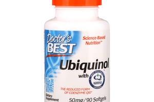 Коэнзим Doctor's Best, Q10, Ubiquinol, 50 мг, 90 капсул (9389)