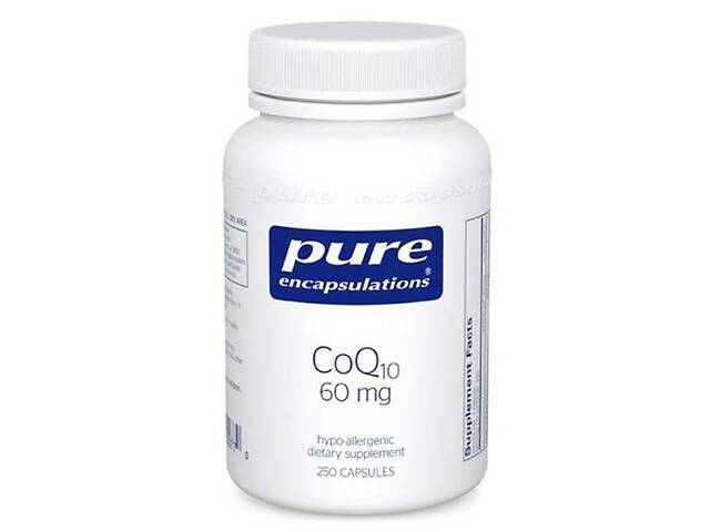 Коэнзим Pure Encapsulations, Q10, CoQ10, 60 мг, 120 капсул (20594)