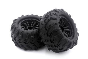 Колеса WL Toys Tyre 6034 2шт для радиоуправляемых машин Conquer монстр-трак RC 1/16 (16101-6034)