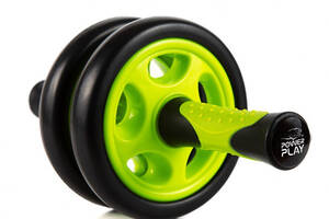Колесо для пресса двойное PowerPlay 4327 Dual-Core Ab Wheel Черно-зеленый