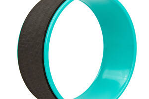 Колесо-кольцо для йоги FI-8374 Fit Wheel Yoga EVA, PP, р-р 33х13см черный-бирюзовый (AN0722)