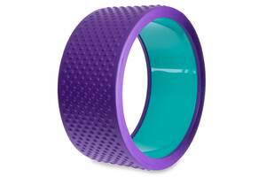 Колесо-кольцо для йоги массажное FI-2436 Fit Wheel Yoga EVA, PP, р-р 33х14см, фиолетовый (AN0737)