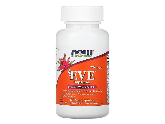 Комплекс Для Женщин, Eve Capsules, Superior Women's Multi, Now Foods, 120 растительных капсул