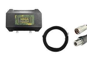 Комплект антенна Ninja N-Type + Комплект проводов RG-8 20 метров N-TYPE - QMA