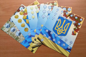Комплект листов с разделителями для разменных монет Украины с 1992г. CollectionТип 1 (hub_pnalwv)