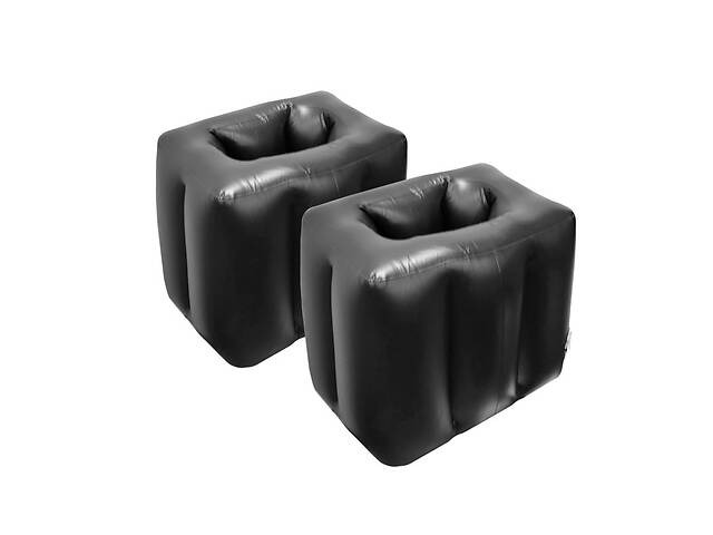 Комплект надувных подушек для ног Lesko SUV-X1 45*38*35 см Черный
